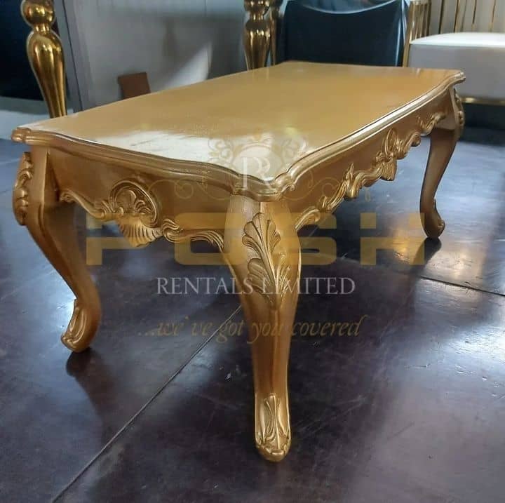 Gold Sofa Table rentals