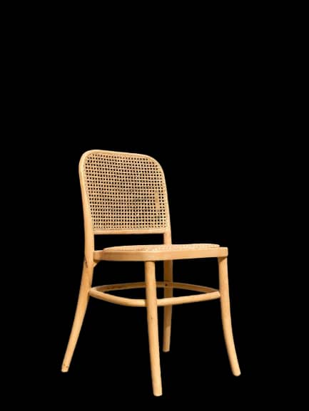 Wooden and Rattan Chair