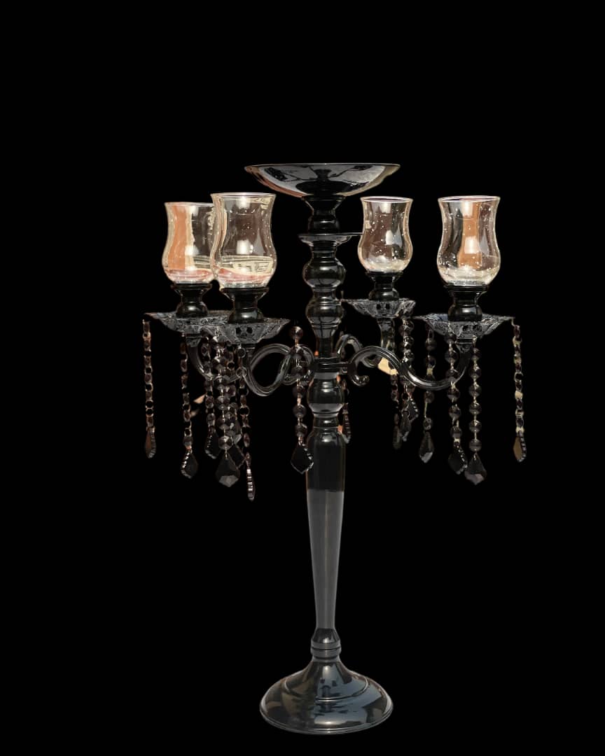 Black Candelabra Centerpiece